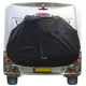 Ds covers fietsdragerhoes star met gevarenbordhouder - zwart