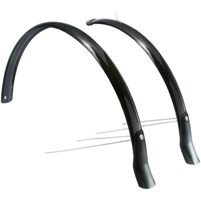 Eurofender Spatbordset Snello 28 x 51 mm zwart