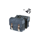 Basil dubbele fietstas bohème mik 35 liter - indigo blauw - afbeelding 1
