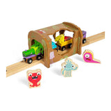 Bigjigs houten monster-tunnel - afbeelding 2