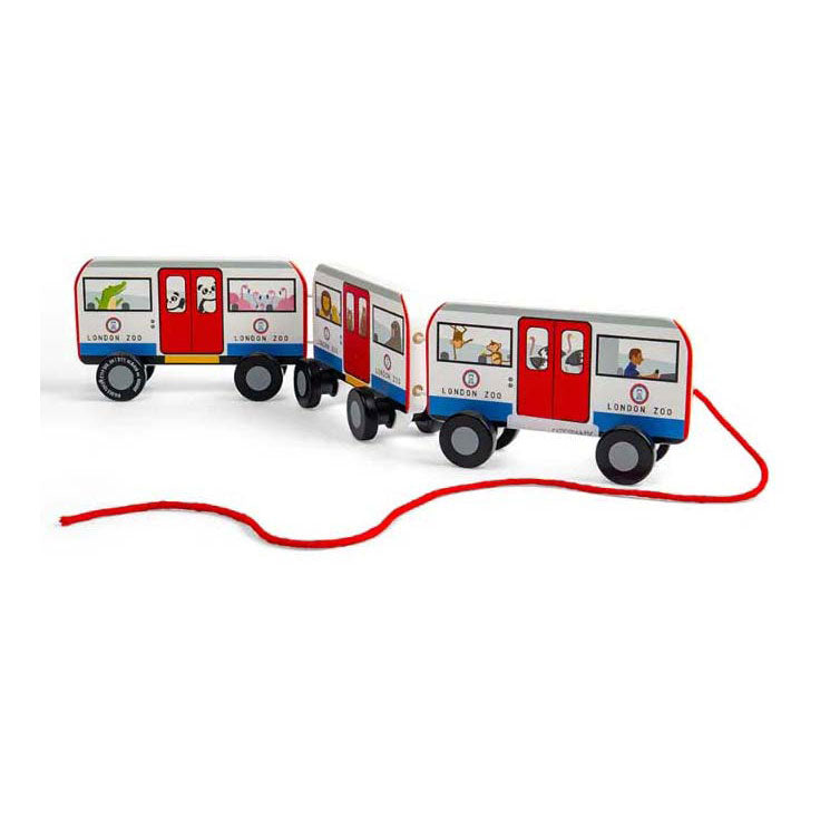 Bigjigs houten londen trekbus