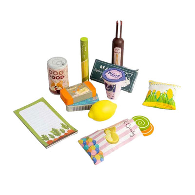 Bigjigs houten boodschappen speelset, 17dlg.