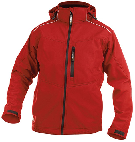 Dassy softshell tavira polyester rood xl
