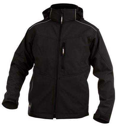 Dassy softshell tavira polyester zwart l