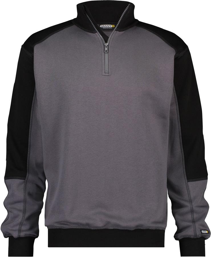 Dassy sweater basiel grijs zwart s
