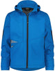 Dassy gravity softshell azuurblauw grijs mt l
