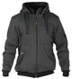 Dassy sweatshirt jas pulse antraciet zwart xl