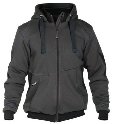 Dassy sweatshirt jas pulse antraciet zwart m