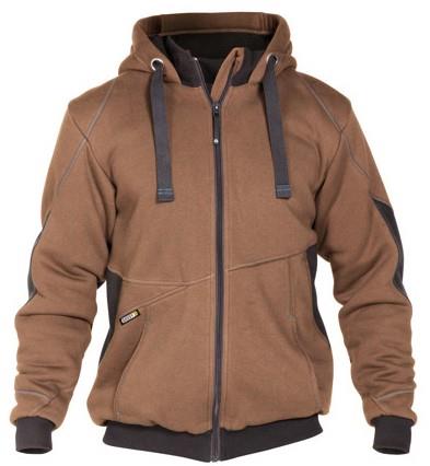 Dassy sweatshirt jas pulse bruin antraciet s