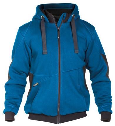 Dassy sweatshirt jas pulse azuurblauw antraciet xxl