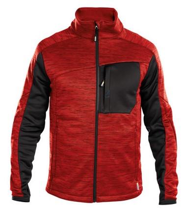 Dassy midlayer vest convex rood zwart m