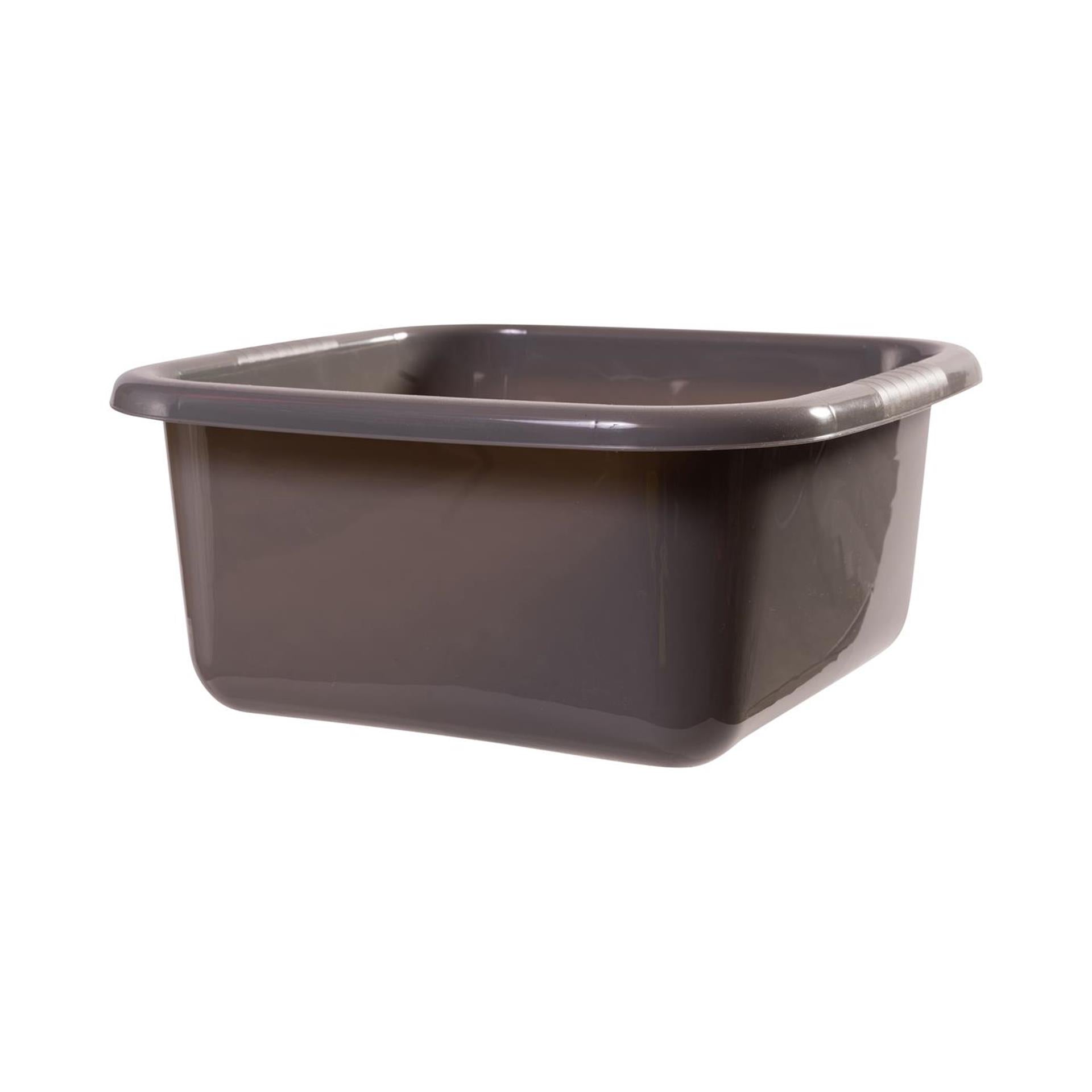 Afwasbak vierkant 8l 30x30x14cm, in blauw, groen of grijs