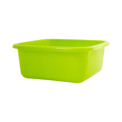 Afwasbak vierkant 12l 36x36x14,5cm, in blauw, groen, grijs of roze