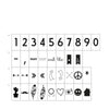 Vaessen creative • lichtbox funky symbols 74stuks