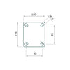 Mm producten bokwiel 300x4 anti lek pu wiel