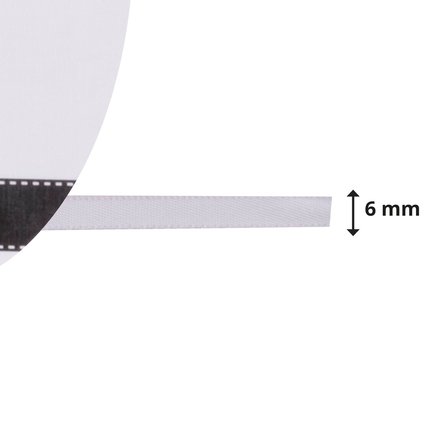 Vaessen creative • satijn lint 6mmx10m licht zilver
