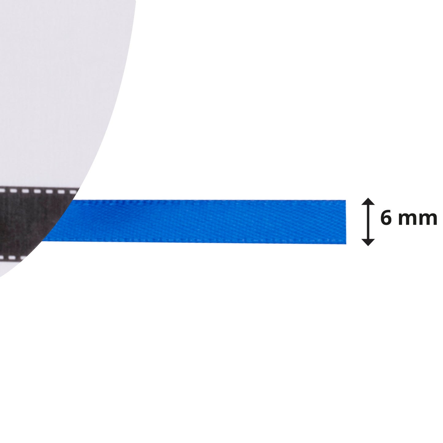 Vaessen creative • satijn lint 6mmx10m blauw