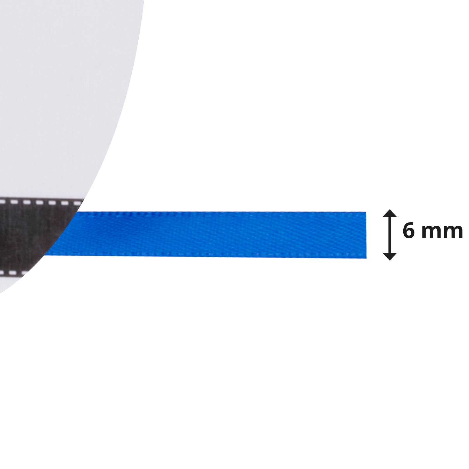 Vaessen creative • satijn lint 6mmx10m blauw