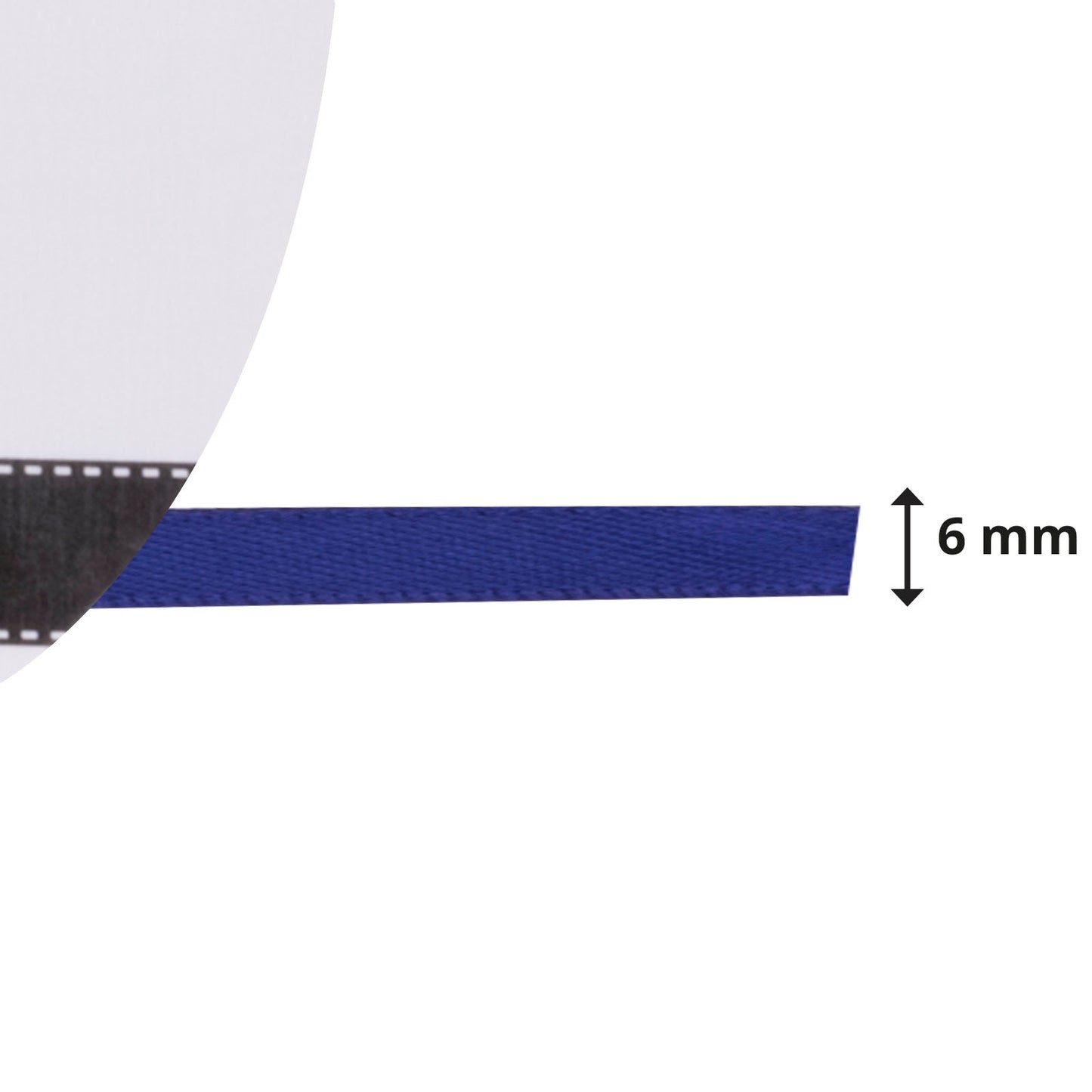 Vaessen creative • satijn lint 6mmx10m donker blauw