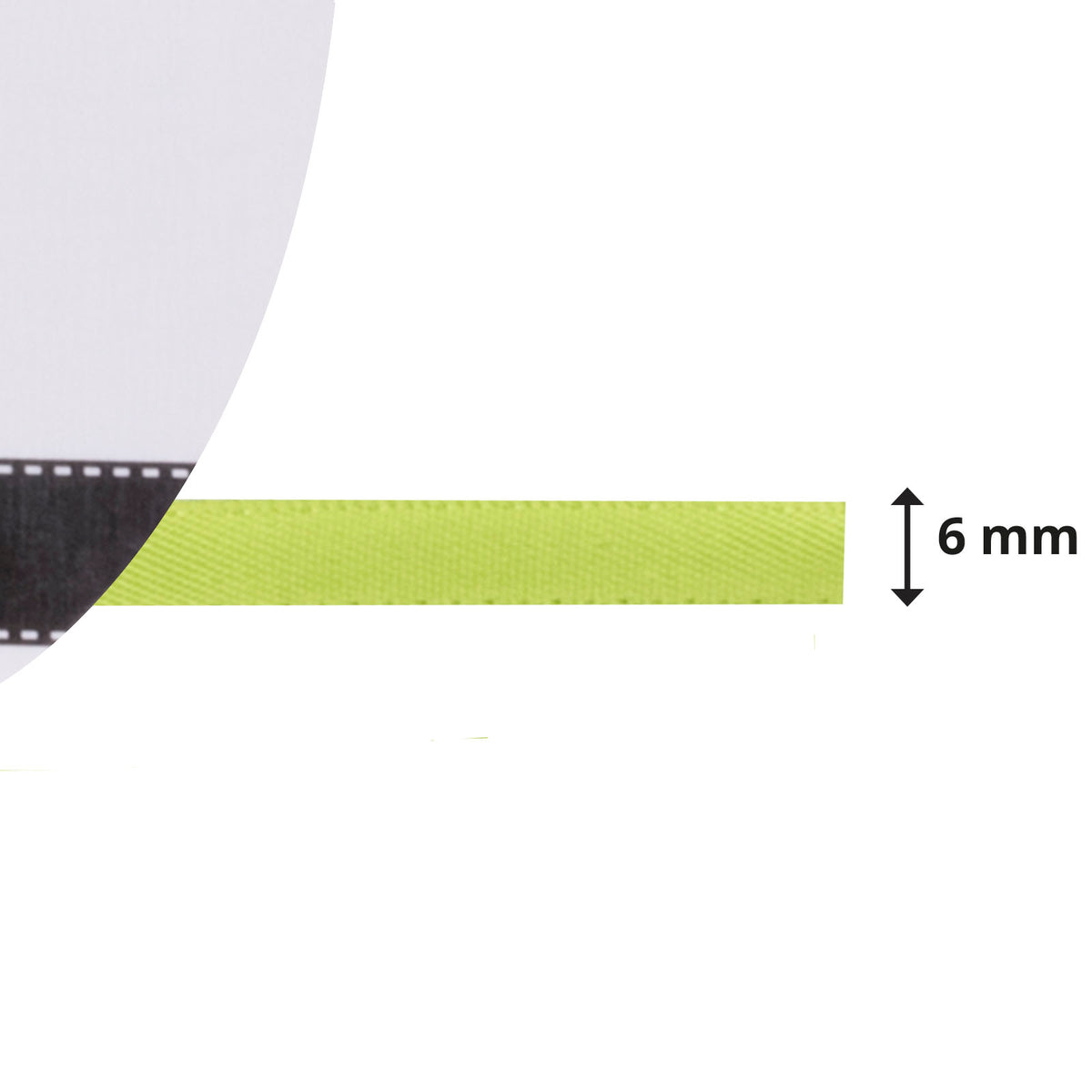 Vaessen creative • satijn lint 6mmx10m licht groen