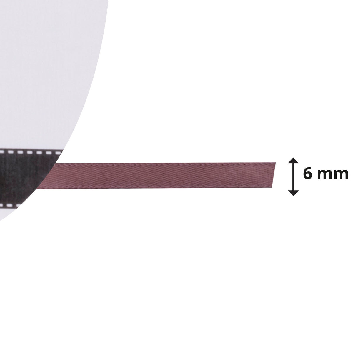 Vaessen creative • satijn lint 6mmx10m chocolade
