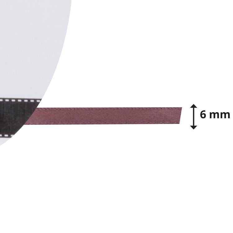 Vaessen creative • satijn lint 6mmx10m chocolade