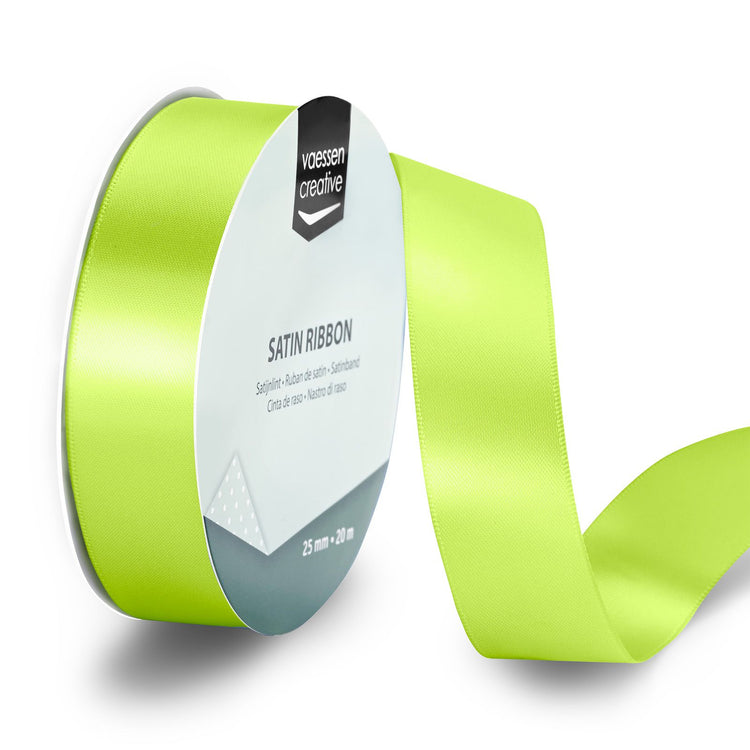 Vaessen creative • satijnlint 20mx25mm appelgroen