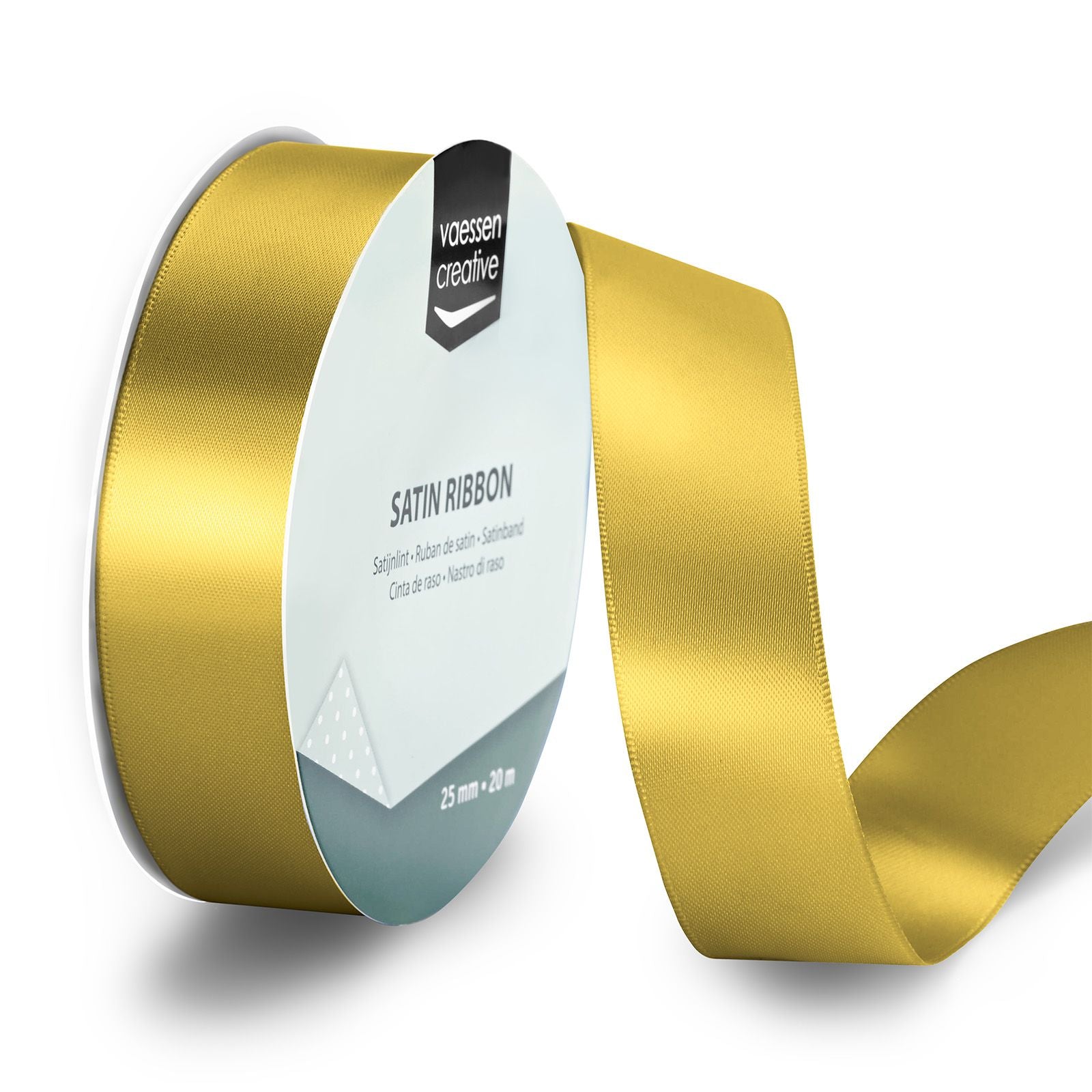 Vaessen creative • satijnlint 20mx25mm goud