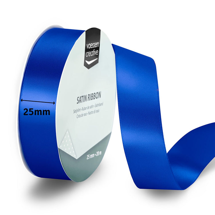 Vaessen creative • satijnlint 20mx25mm electric blue