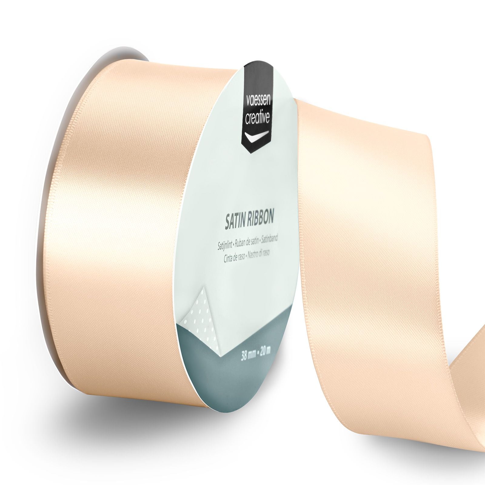 Vaessen creative • satijnlint 20mx38mm ivoor