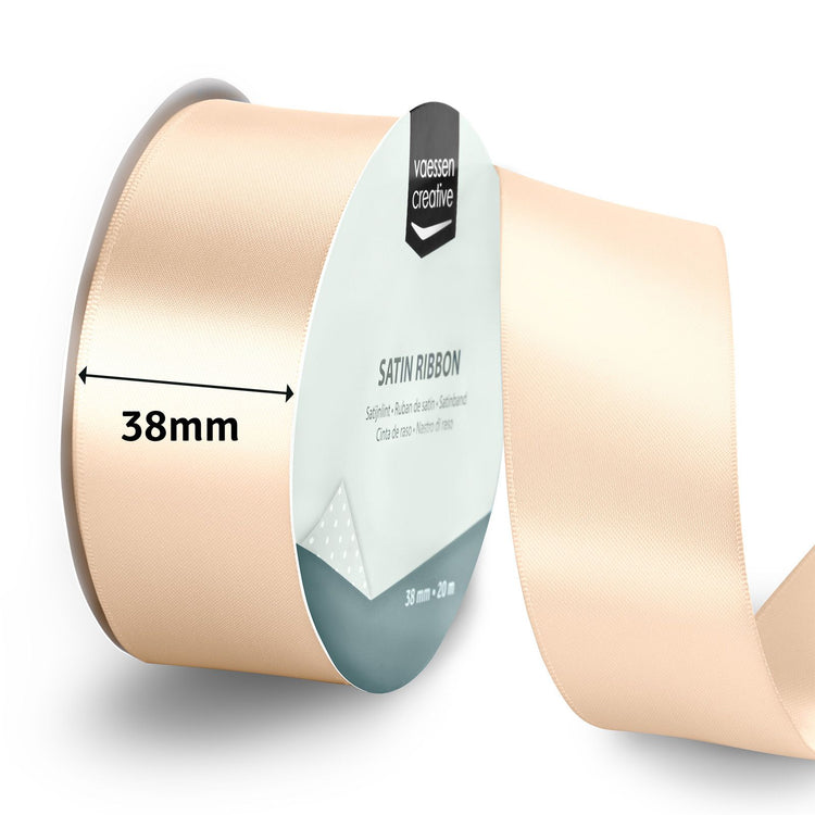 Vaessen creative • satijnlint 20mx38mm ivoor