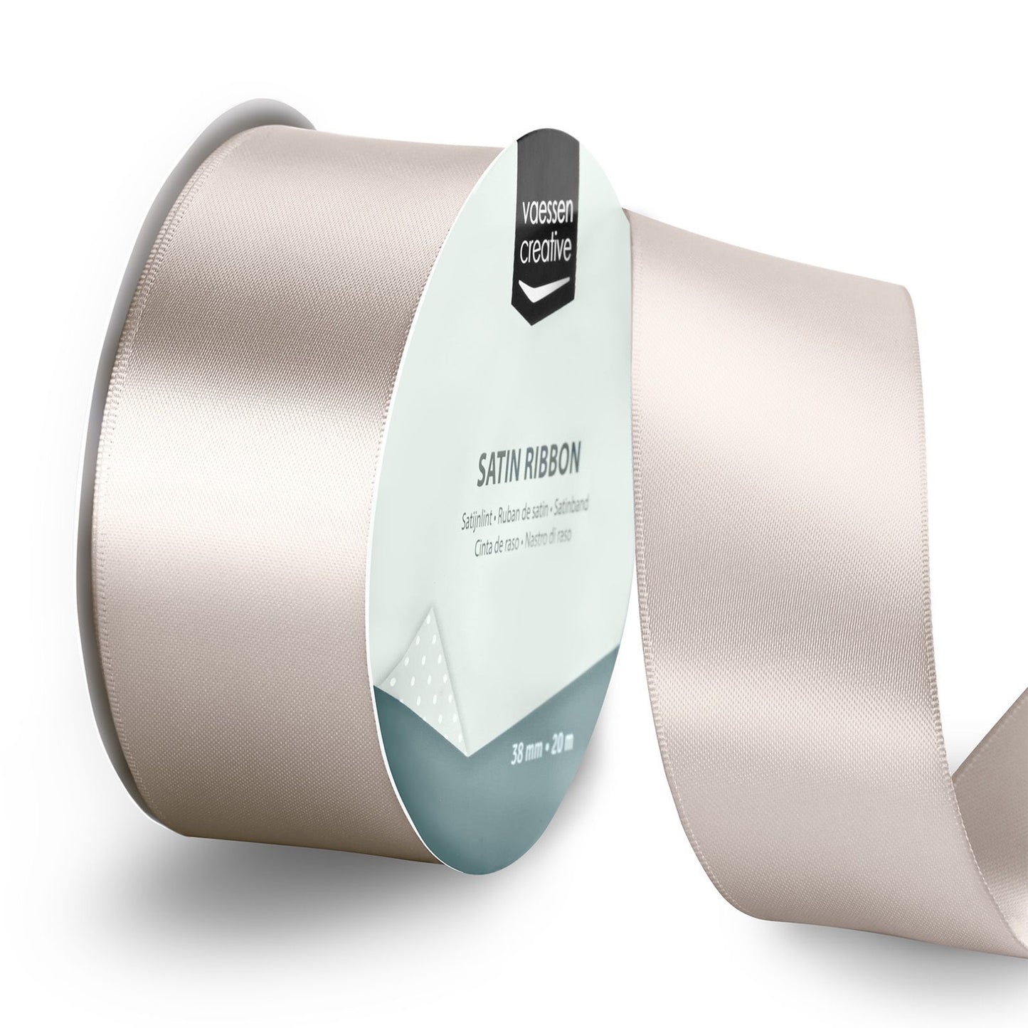 Vaessen creative • satijnlint 20mx38mm beige