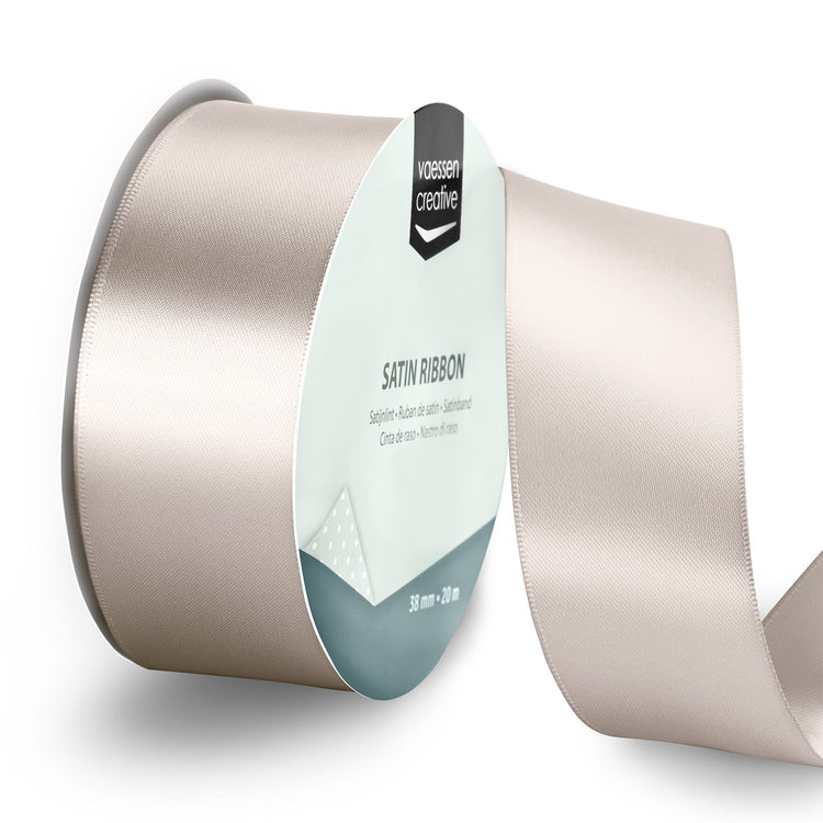 Vaessen creative • satijnlint 20mx38mm beige