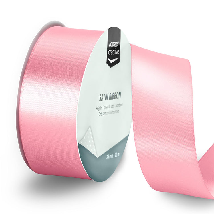 Vaessen creative • satijnlint 20mx38mm lichtroze