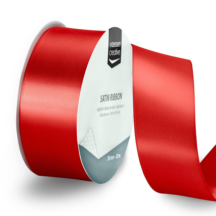 Vaessen creative • satijnlint 20mx38mm rood