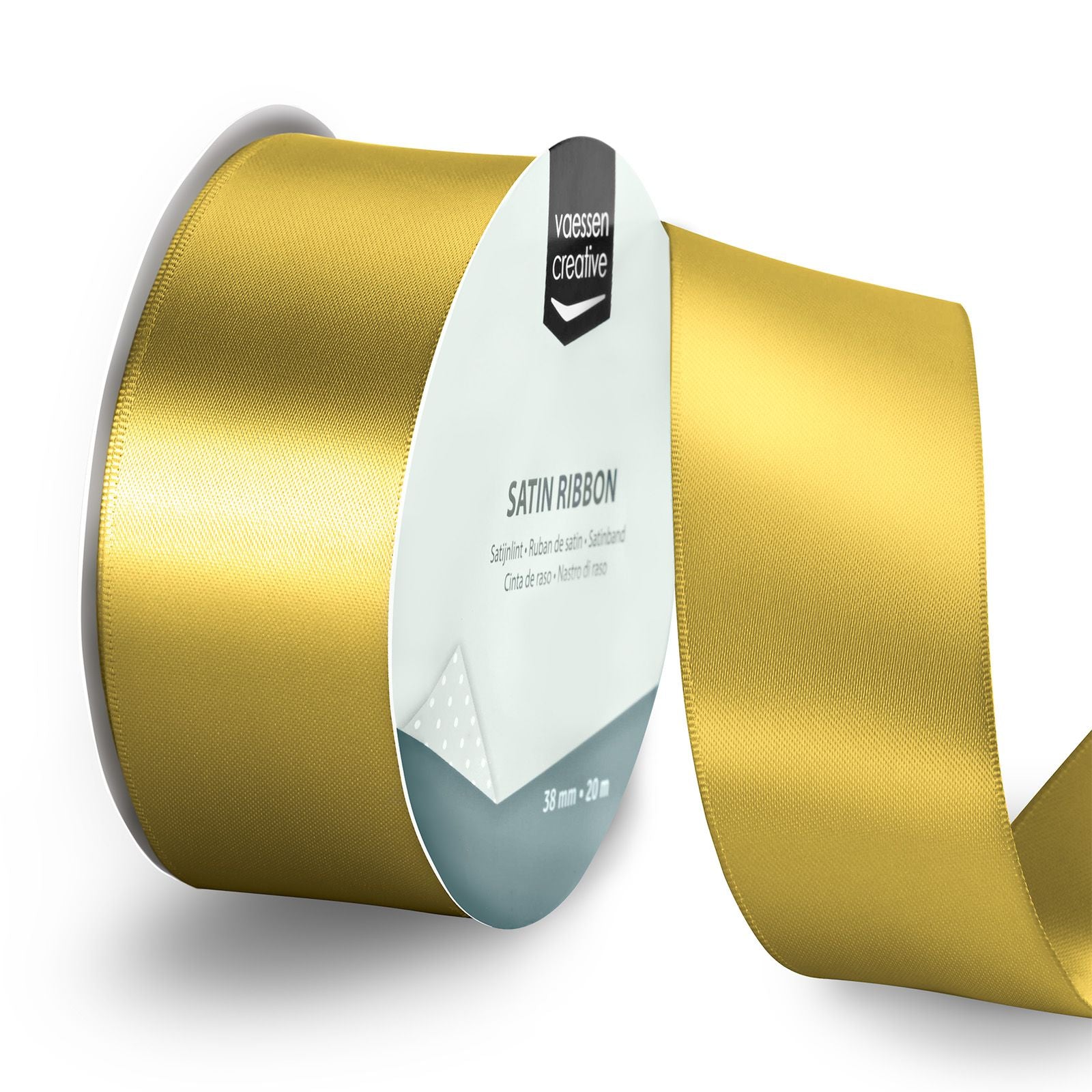 Vaessen creative • satijnlint 20mx38mm goud