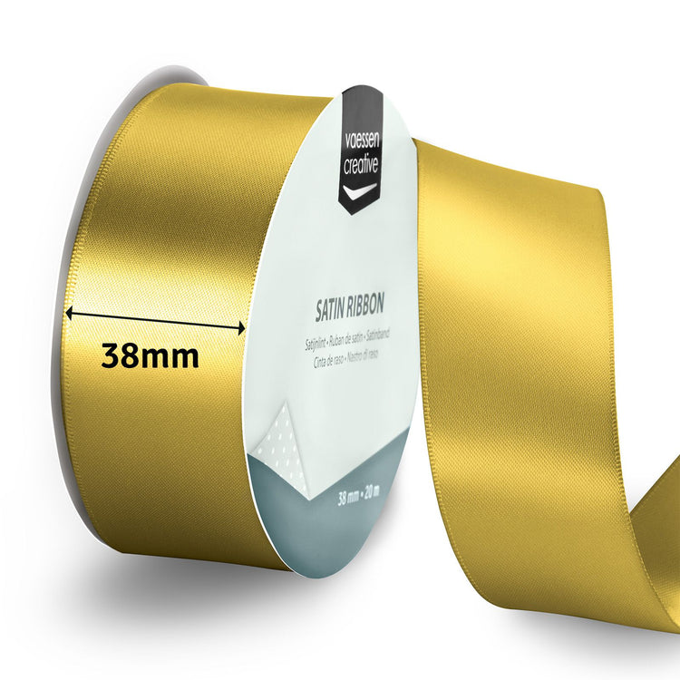 Vaessen creative • satijnlint 20mx38mm goud