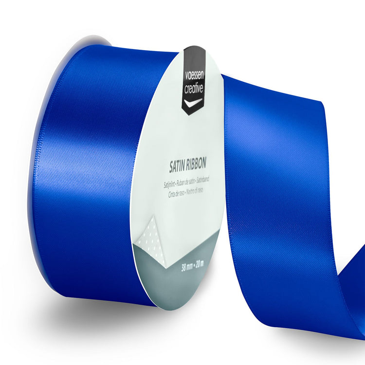 Vaessen creative • satijnlint 20mx38mm electric blue