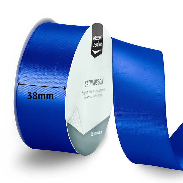 Vaessen creative • satijnlint 20mx38mm electric blue