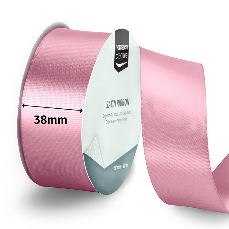Vaessen creative • satijnlint 20mx38mm oudroze