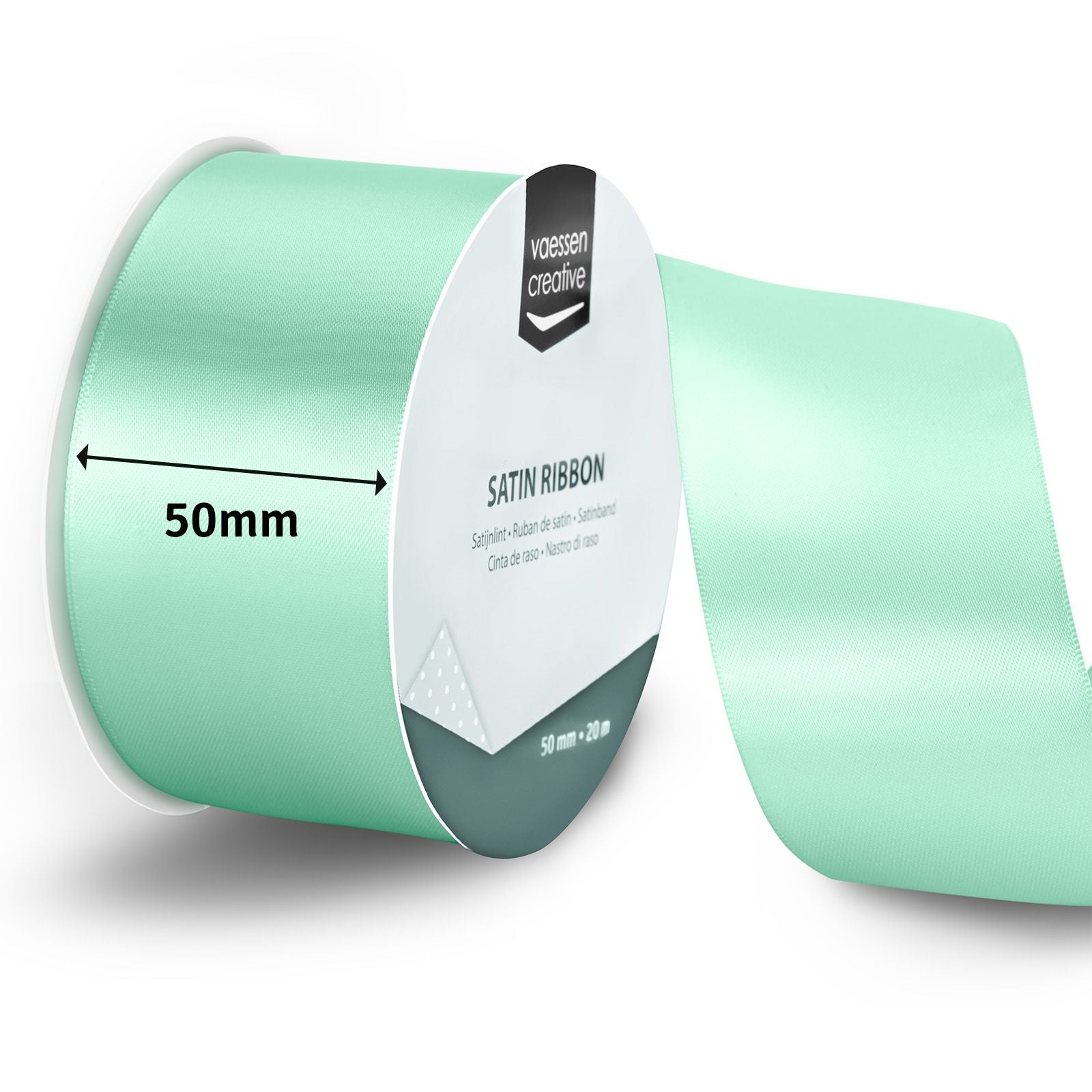 Vaessen creative • satijnlint 20mx50mm blauw
