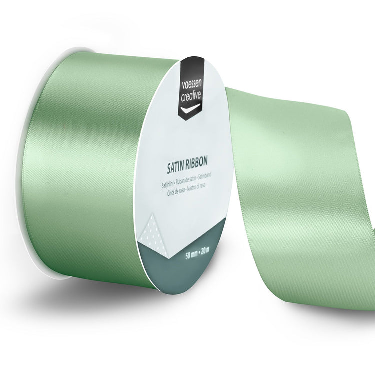 Vaessen creative • satijnlint 20mx50mm saliegroen