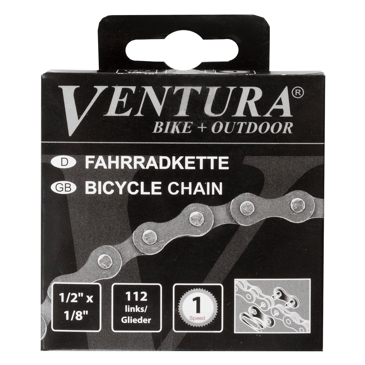 Ventura 1 speed singlespeed gear hub chain