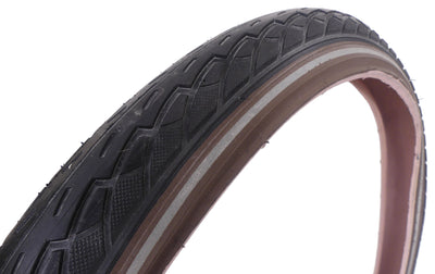 Deli Tire Buitenband Tire 20 x 1.75 47-406 zwart bruin met reflectie