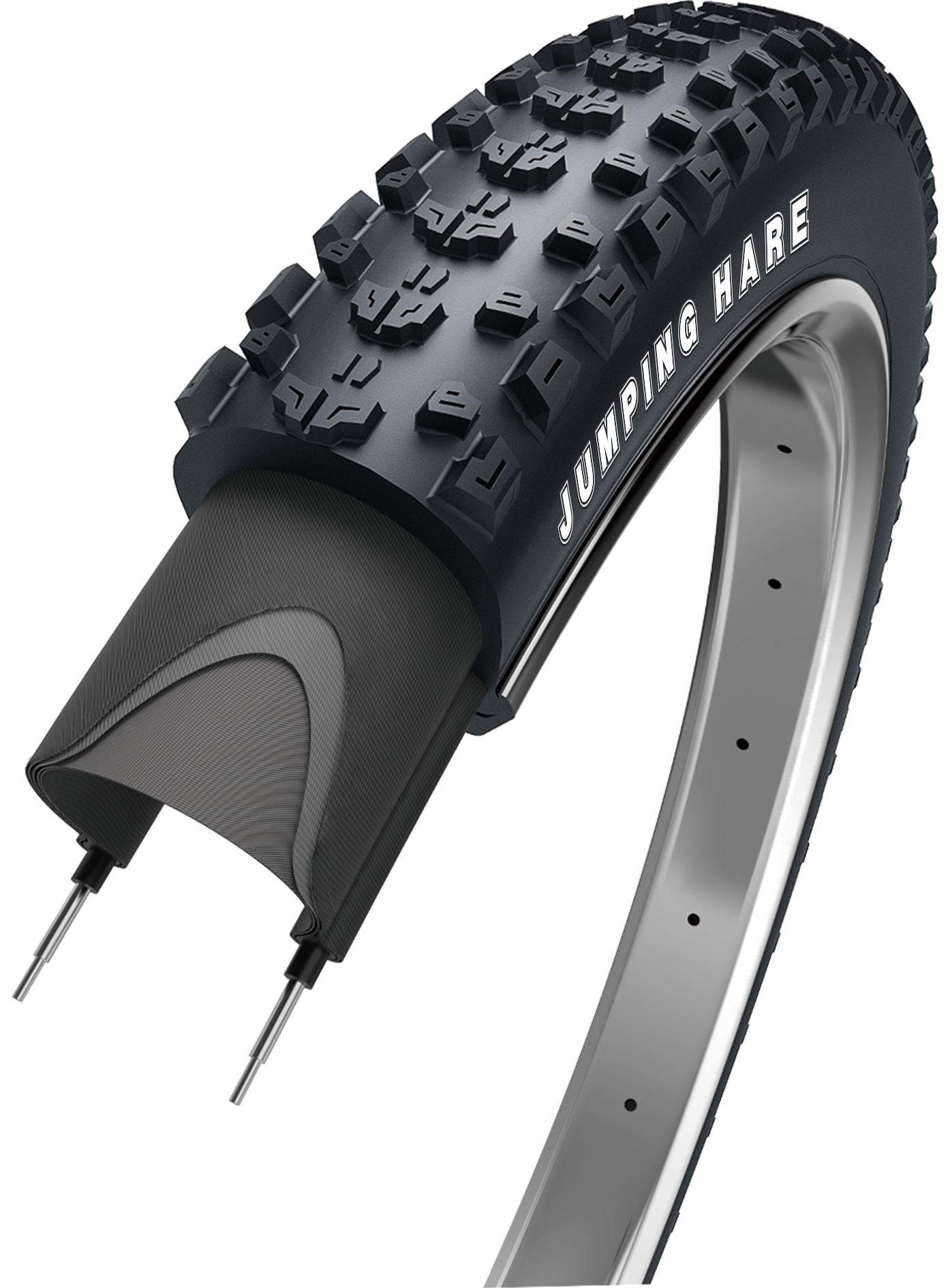 Edge vouwband jumping hare 27.5 x 2.35 60-584 - zwart