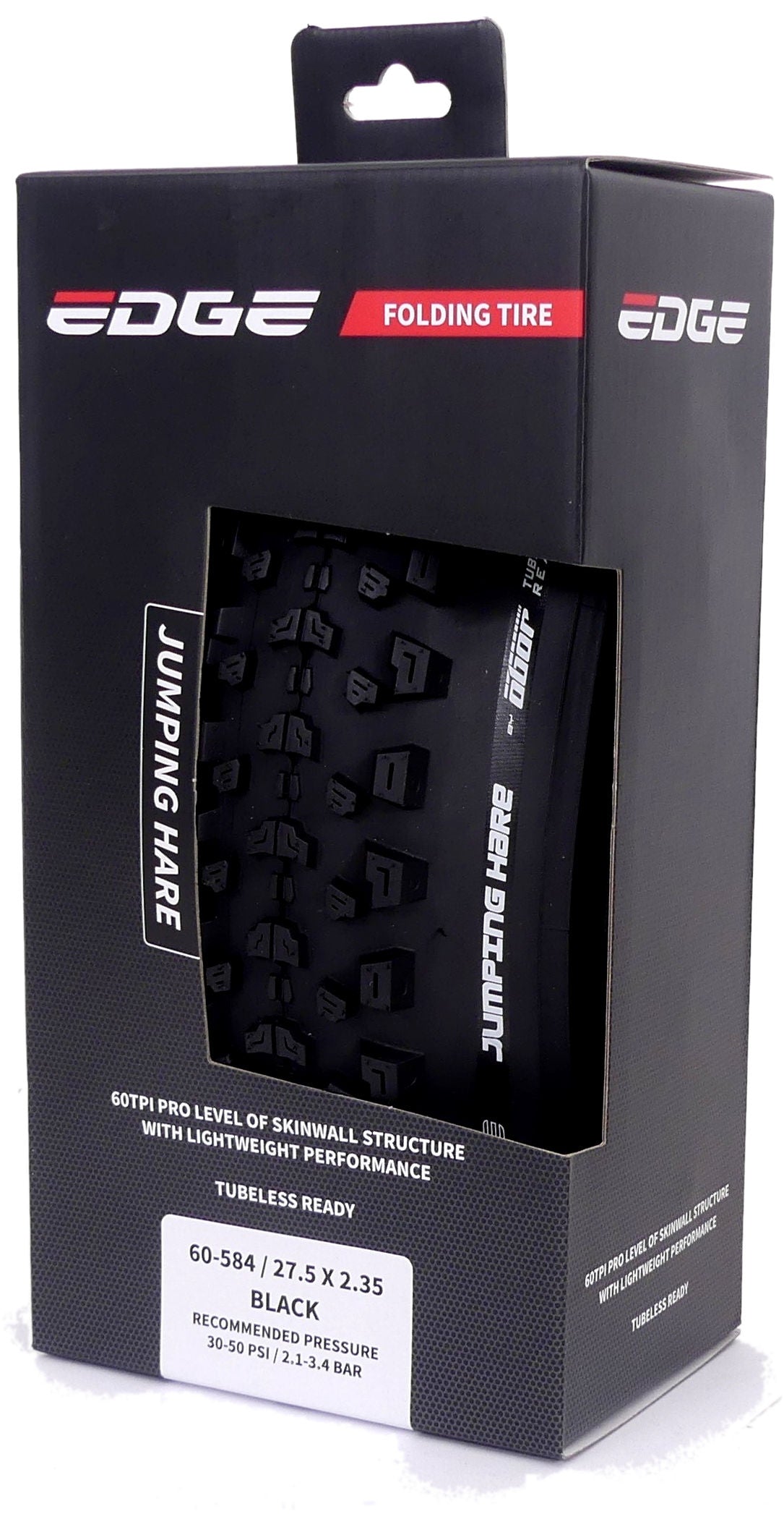 Edge vouwband jumping hare 27.5 x 2.35 60-584 - zwart