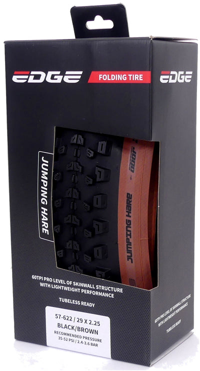 Edge vouwband jumping hare 29 x 2.25 57-622 - zwart bruin