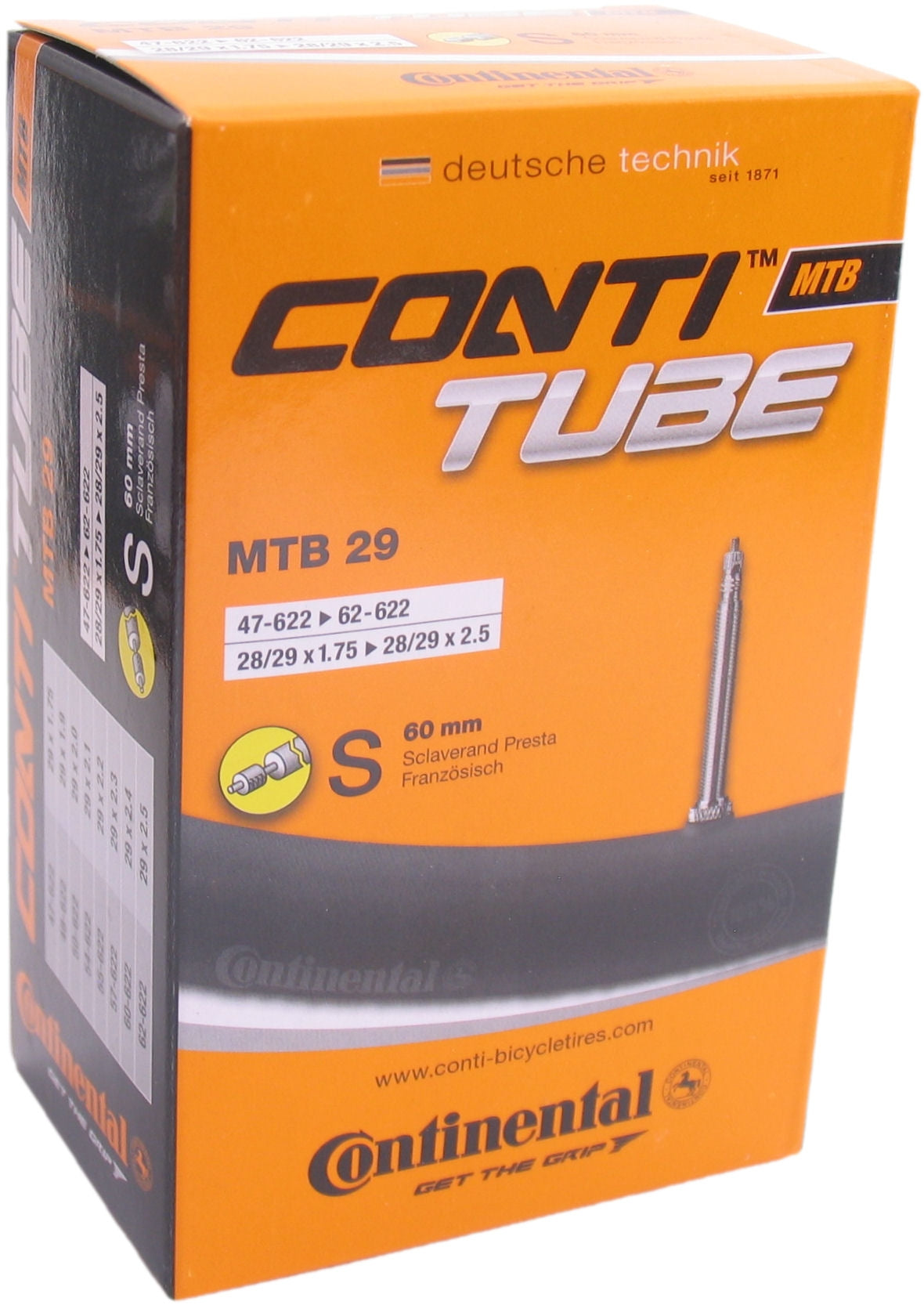 CONTINENTAL Binnenband mtb sv19 28 29 inch 47 62-622 sv 60 mm