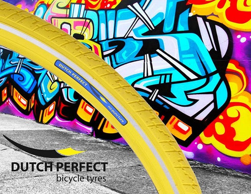 Dutch perfect 28x1.50 (40-622) no-puncture geel reflex draad