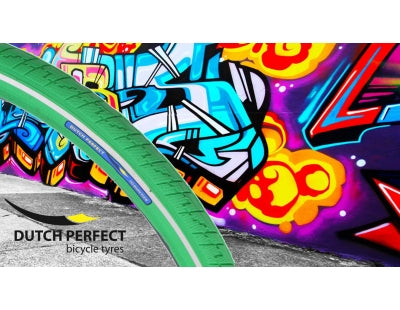 Dutchperfect Buitenband Dutch Perfect 28 x 2.00 50-622 no puncure groen met reflectie